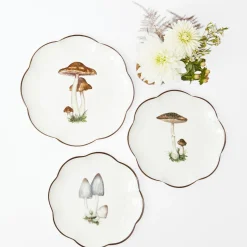 Mrs. Alice Scalloped Mushroom Dinner Plate< Dinner Plates