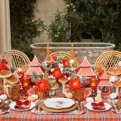 Mrs. Alice Scalloped Mushroom Dinner Plates (Set of 4)< Dinner Plates | Crockery Sets