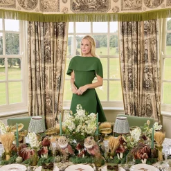 Mrs. Alice Scalloped Mushroom Dinner Plate< Dinner Plates