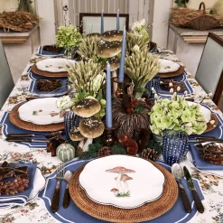 Mrs. Alice Scalloped Mushroom Dinner Plate< Dinner Plates