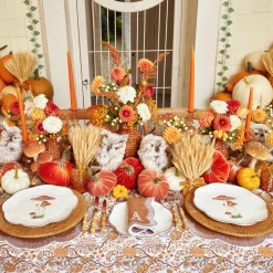 Mrs. Alice Scalloped Mushroom Dinner Plates (Set of 4)< Dinner Plates | Crockery Sets