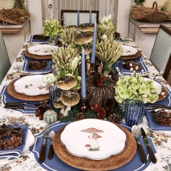 Mrs. Alice Scalloped Mushroom Dinner Plates (Set of 4)< Dinner Plates | Crockery Sets