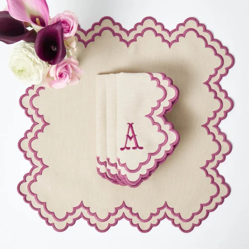 Mrs. Alice Scarlett Sand Napkins (Set of 4)< Summer Table Linen | Napkins