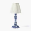 Mrs. Alice Serena Chinoiserie Rechargeable Lamp with Cream Shade (18cm)< Rechargeable Table Lamps | For Her