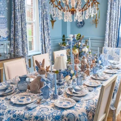 Mrs. Alice Serena Chinoiserie Rechargeable Lamp with Cream Shade (18cm)< Rechargeable Table Lamps | For Her