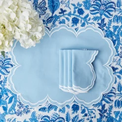 Mrs. Alice Serena Cornflower Blue Placemats (Set of 4)< Placemats