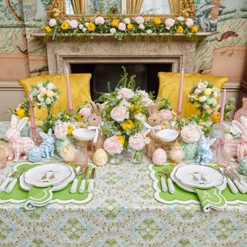 Mrs. Alice Serena Green Appliqué Napkins (Set of 4)< Napkins | Mrs. Alice Monogram