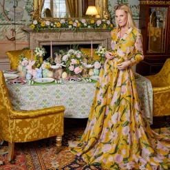 Mrs. Alice Serena Green Appliqué Placemats & Napkins (Set of 4)< Table Linen Sets | Mrs. Alice Monogram