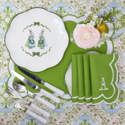 Mrs. Alice Serena Green Appliqué Placemats (Set of 4)< Placemats