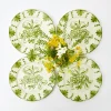 Mrs. Alice Seville Green Gardênia Starter Plates (Set of 4)< Starter Plates | Crockery Sets
