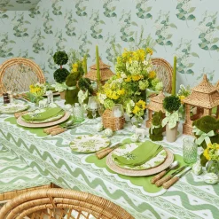 Mrs. Alice Seville Green Gardênia Starter Plates (Set of 4)< Starter Plates | Crockery Sets