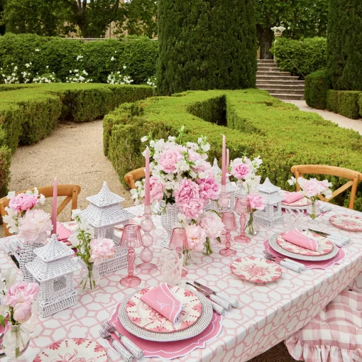 Mrs. Alice Seville Pink Gardênia Starter Plate (set of 4)< Starter Plates | Crockery Sets