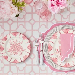 Mrs. Alice Seville Pink Gardênia Starter Plate (set of 4)< Starter Plates | Crockery Sets