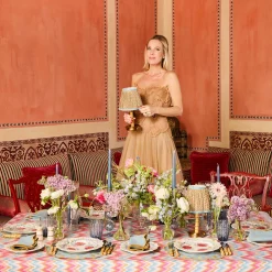 Mrs. Alice Short Bamboo Rechargeable Lamp< Rechargeable Table Lamps | Summer Lighting