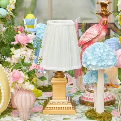 Mrs. Alice Short Corinthian Square Rechargeable Lamp< Rechargeable Table Lamps | Lamp Stands