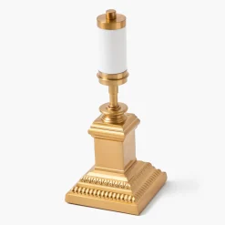 Mrs. Alice Short Corinthian Square Rechargeable Lamp< Rechargeable Table Lamps | Lamp Stands