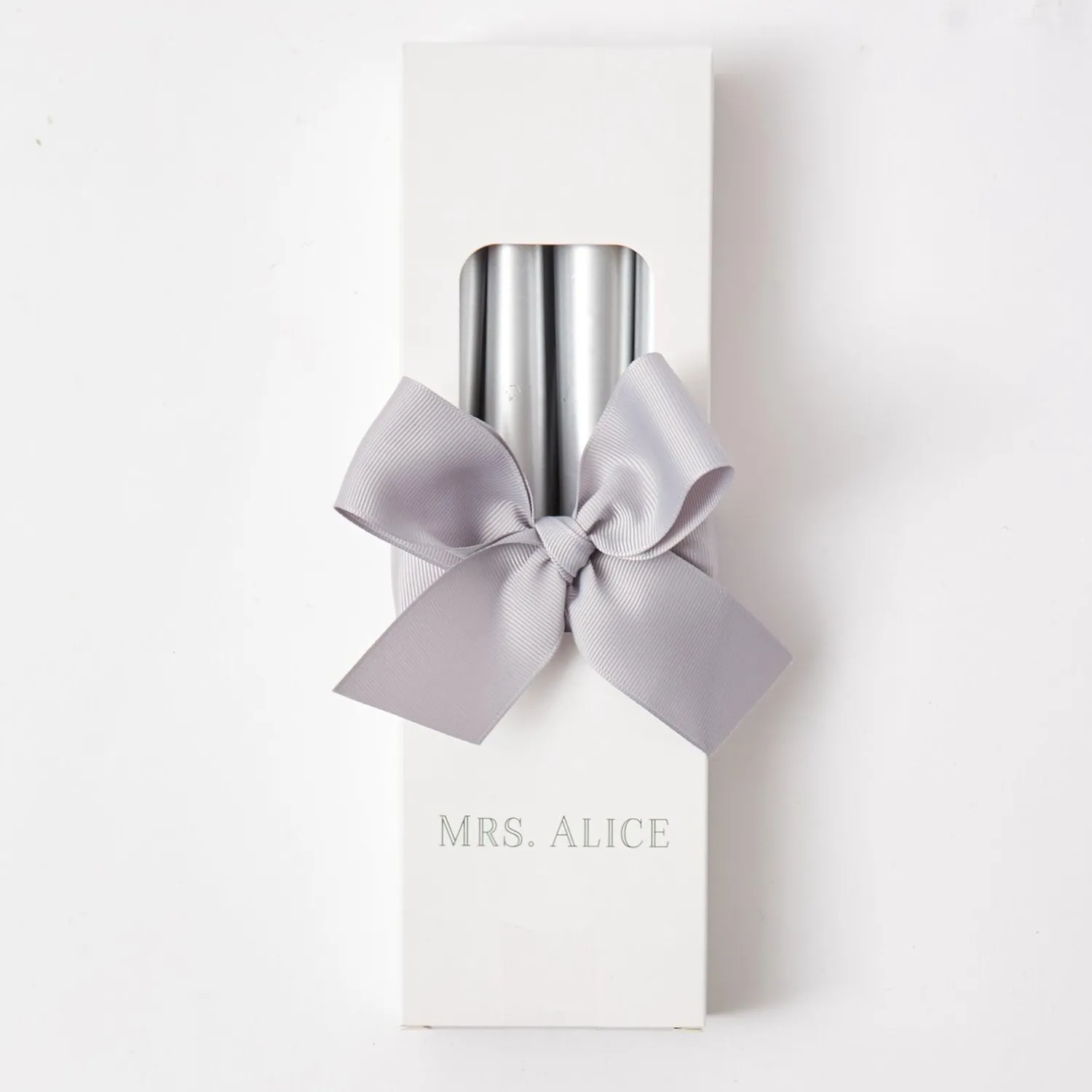 Mrs. Alice Silver Candles (Set of 8)< Candles