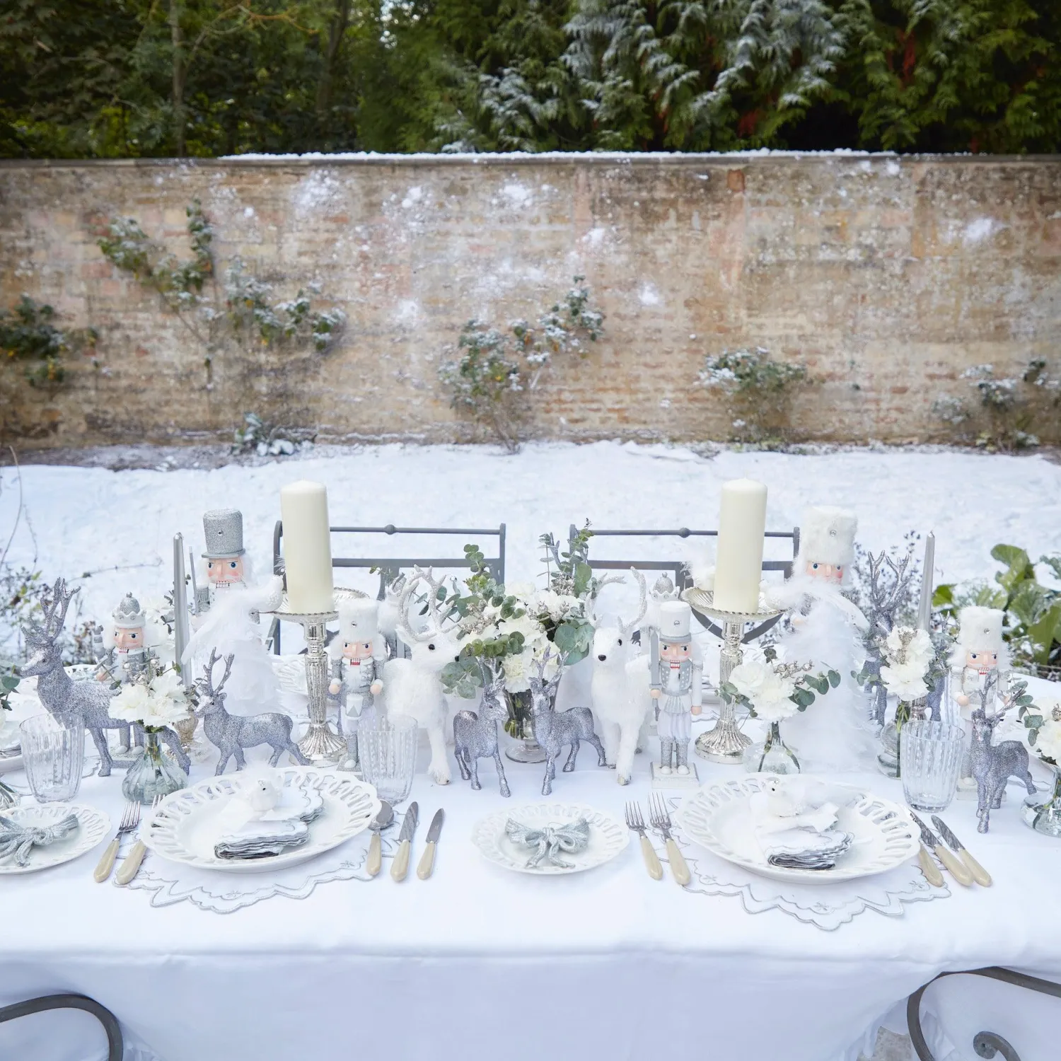 Mrs. Alice Silver Candles (Set of 8)< Candles