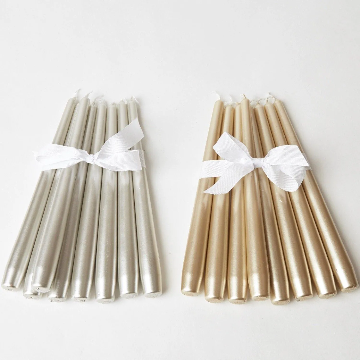 Mrs. Alice Silver Candles (Set of 8)< Candles