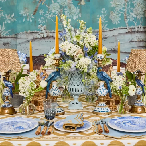 Mrs. Alice Small Adelaide Soft Blue Lattice Urn Vase< Vases | Vases & Planters