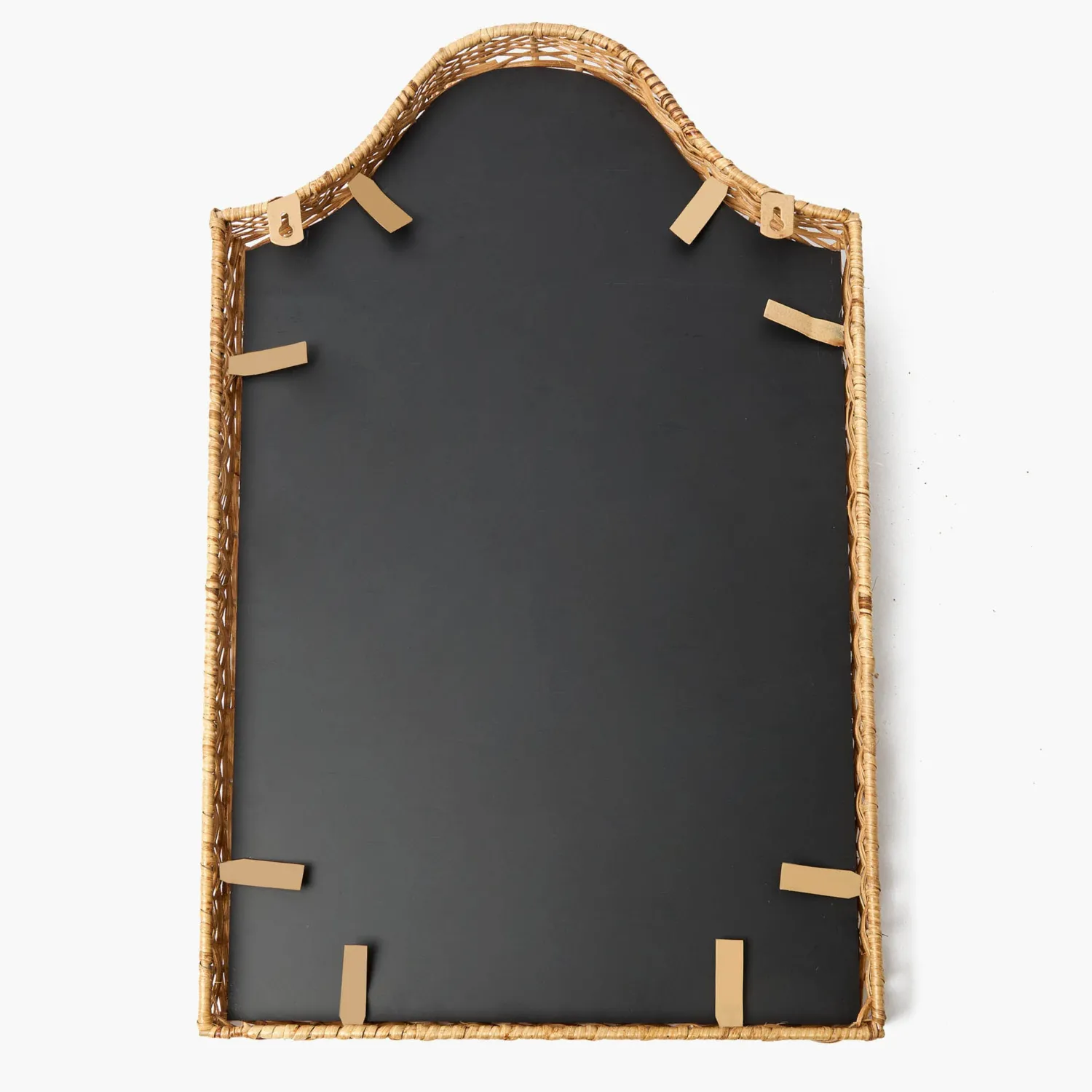 Mrs. Alice Small Celine Bow Rattan Mirror< Mirrors