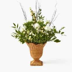 Mrs. Alice Small Rattan Urn Vase< Vases | Vases & Planters