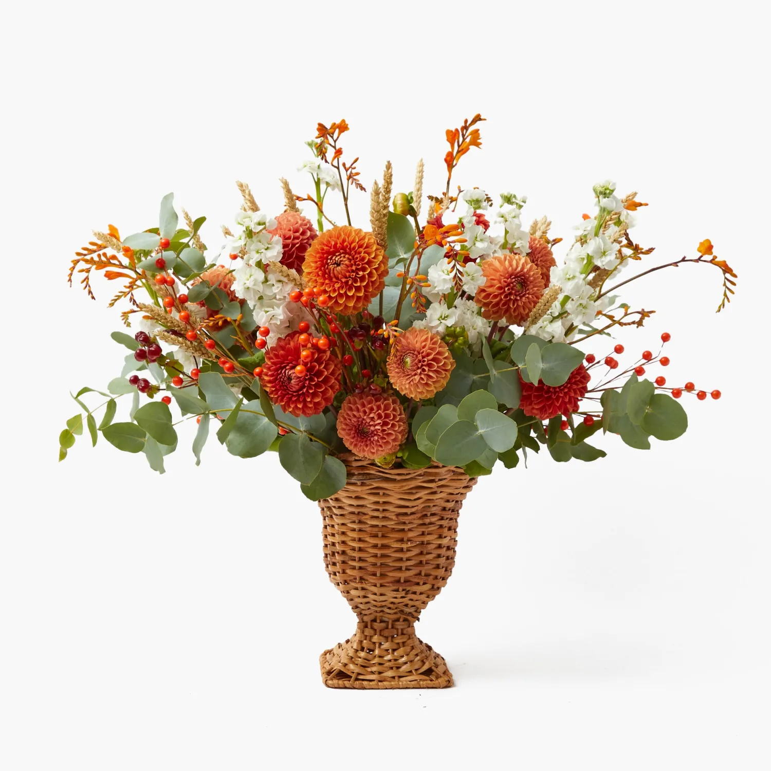 Mrs. Alice Small Rattan Urn Vase< Vases | Vases & Planters