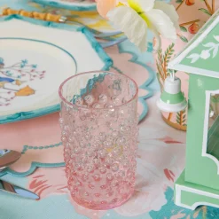 Mrs. Alice Small Rose Pink Hobnail Jug & Glasses (Set of 6)< Summer Glassware | Glassware Sets