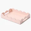 Mrs. Alice Small Soft Pink Lacquer Tray< Trays | For Her