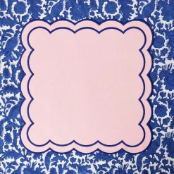 Mrs. Alice Sofia Pink Appliqué Napkins (Set of 4)< Napkins | Mrs. Alice Monogram