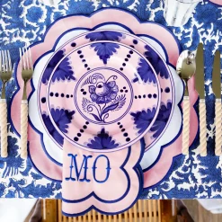 Mrs. Alice Sofia Pink Appliqué Placemats (Set of 4)< Placemats