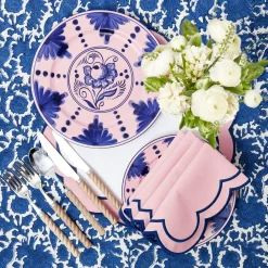 Mrs. Alice Sofia Pink Appliqué Placemats & Napkins (Set of 4)< Table Linen Sets | Mrs. Alice Monogram