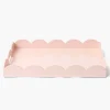 Mrs. Alice Soft Pink Lacquer Tray< Trays | For Her