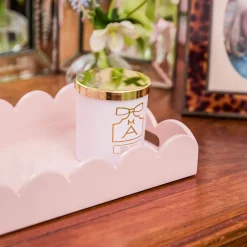 Mrs. Alice Soft Pink Lacquer Tray Set< Trays | For Her