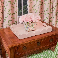 Mrs. Alice Soft Pink Lacquer Tray Set< Trays | For Her