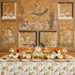 Mrs. Alice Tall Lace Edge Candle Holders (Pair)< Candle Holders