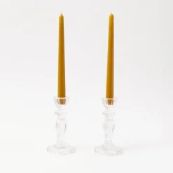 Mrs. Alice Tall Lace Edge Candle Holders (Pair)< Candle Holders