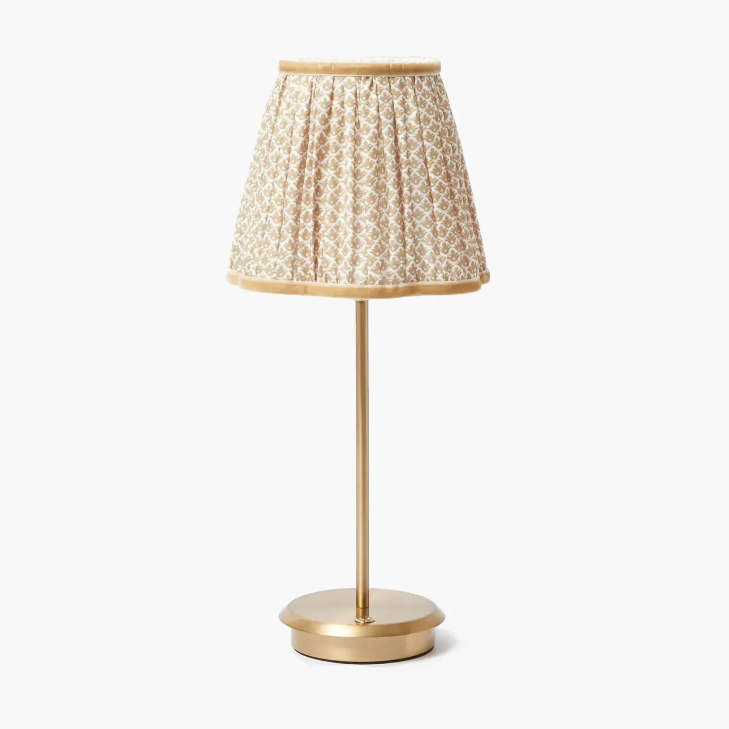 Mrs. Alice Tall Rechargeable Lamp & Putty Lotus Shade (18cm)< Rechargeable Table Lamps