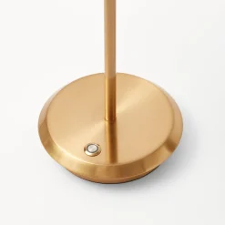 Mrs. Alice Tall Rechargeable Lamp with Green Ikat Shade (18cm)< Rechargeable Table Lamps