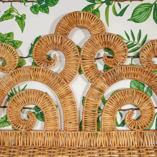 Mrs. Alice The Grand Rattan Mirror< Mirrors