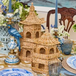 Mrs. Alice Thea Rattan Pagoda Lantern - 45cm< Year-round Decorations | Spring Decorations