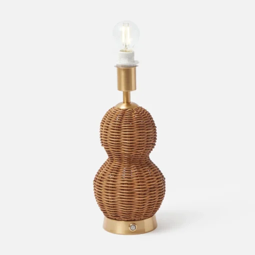 Mrs. Alice Trio of Rechargeable Rattan Lamps< Rechargeable Table Lamps | Lamp Stands