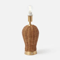 Mrs. Alice Trio of Rechargeable Rattan Lamps< Rechargeable Table Lamps | Lamp Stands