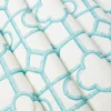 Mrs. Alice Turquoise Shaded Bamboo Fabric< Serena Fresson Fabrics