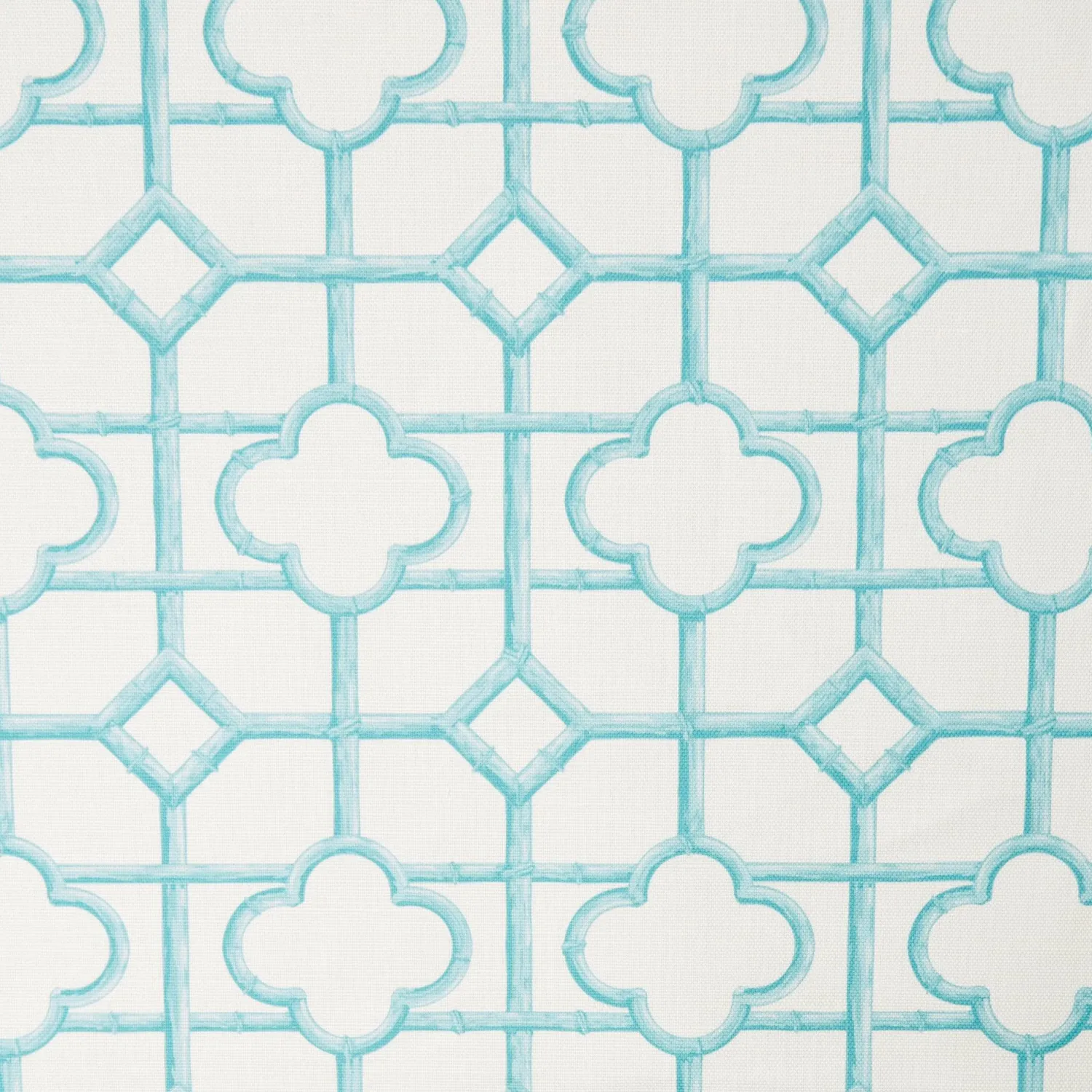 Mrs. Alice Turquoise Shaded Bamboo Fabric< Serena Fresson Fabrics