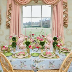 Mrs. Alice Valérie Green & Pink Placemats (Set of 4)< Placemats