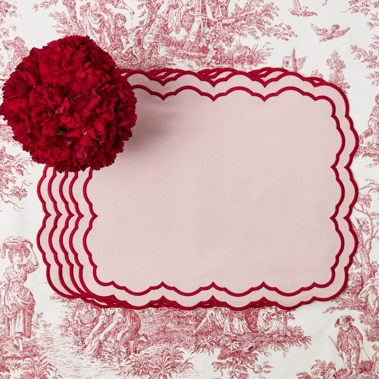 Mrs. Alice Valérie Pink Placemats (Set of 4)< Placemats