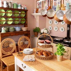 Mrs. Alice Vivienne Rattan Bar Stool< Furniture | Furniture