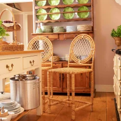 Mrs. Alice Vivienne Rattan Bar Stool< Furniture | Furniture