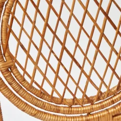 Mrs. Alice Vivienne Rattan Chair with Ikat Seat Pad Cushion< Furniture | Furniture